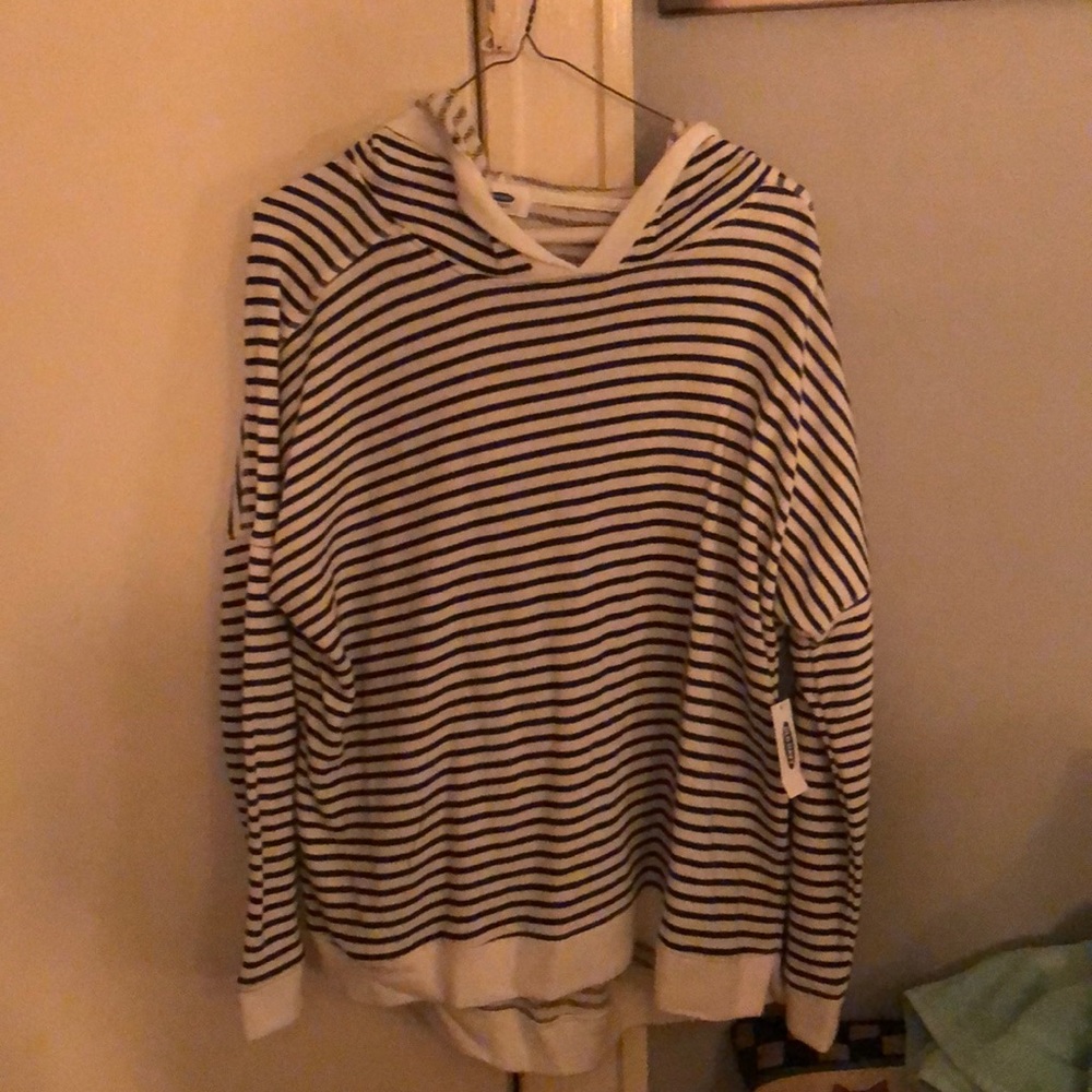 Striped light weight hoodie
